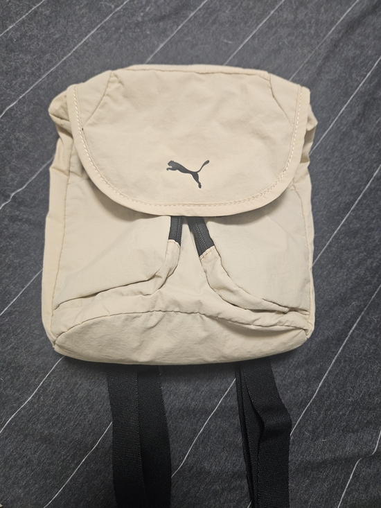 Puma Handbags - Puma Beige Mini Backpack with Black Straps